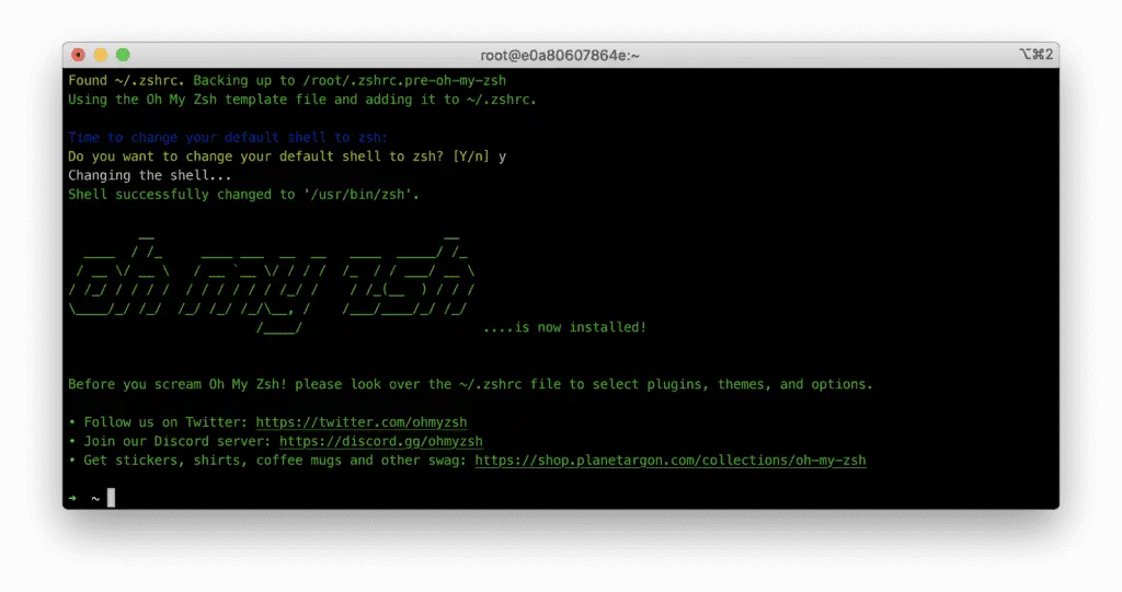 install oh my zsh
