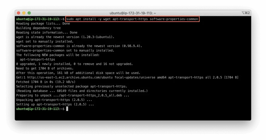2. How To Install Webmin on Ubuntu - apt-get install wget apt-transport-https software-properties-common