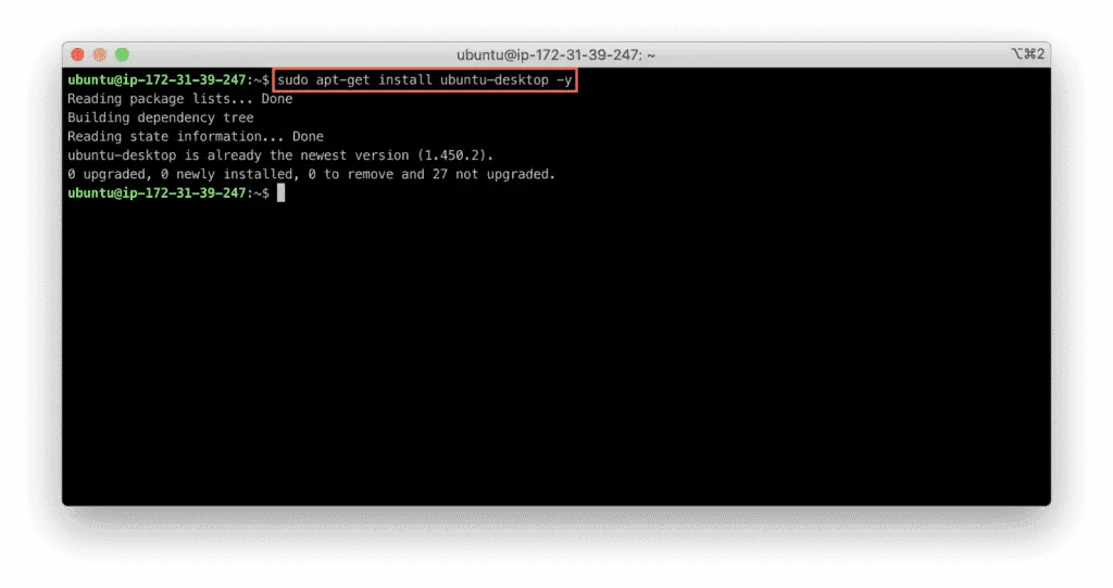 2. How to Set Up Remote Desktop on Ubuntu - apt-get install ubuntu-desktop