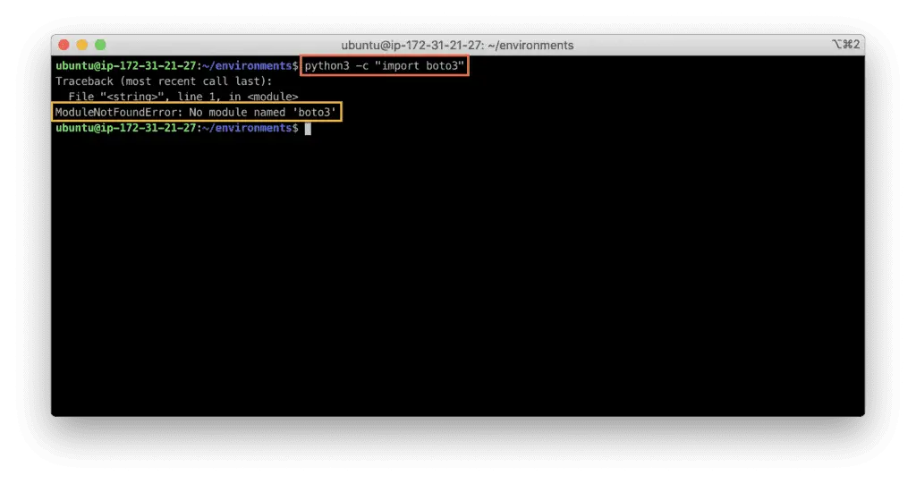 20. How to Install Python 3 development environment for Ubuntu Linux - boto3 module not found