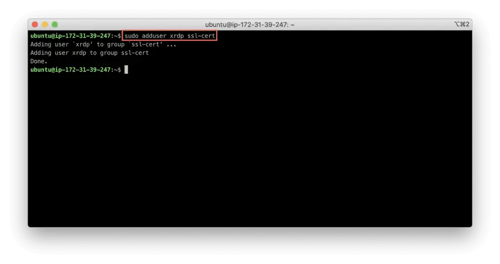 5. How to Set Up Remote Desktop on Ubuntu - adduser xrdp ssl-sert