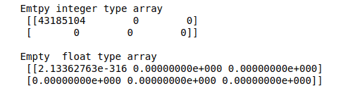 numpy-array-for-machine-learning-empty-array
