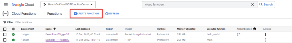 How to Build Your First Python Google Cloud Function- Create Cloud Function