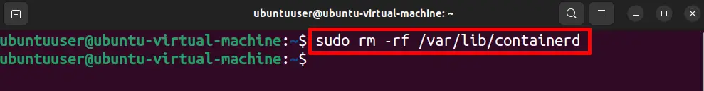 sudo rm -rf /var/lib/containerd