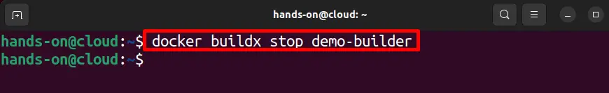 docker buildx stop demo-builder